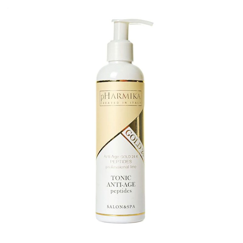 Антивіковий тонік для обличчя pHarmika Tonic Anti-Age Peptides Gold 24K з пептидами, 250 мл