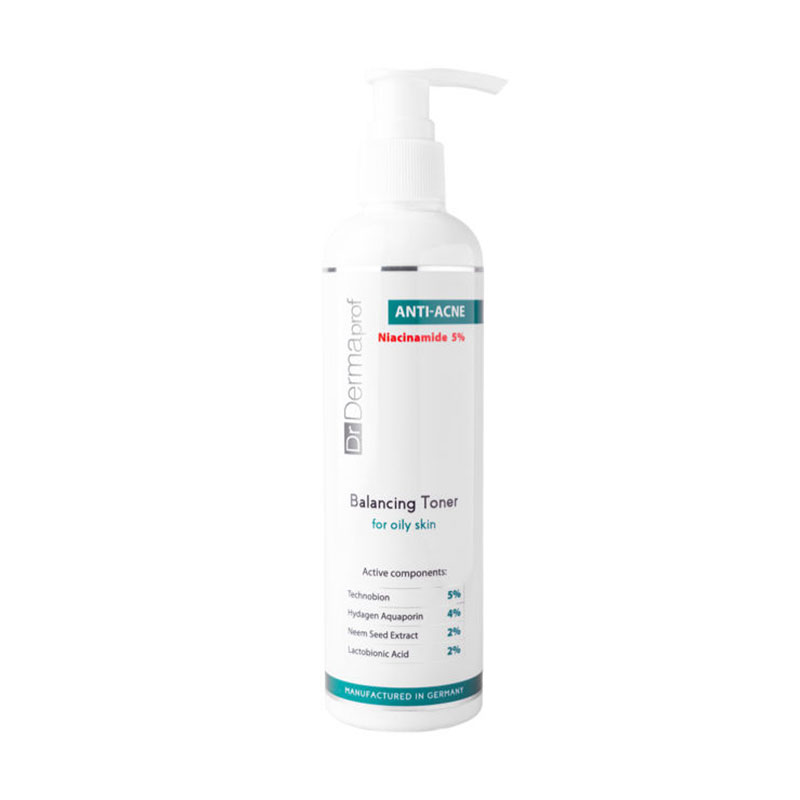 Балансувальний тонік для обличчя pHarmika Dr Dermaprof Dermatological Balancing Toner для жирної шкіри, 250 мл